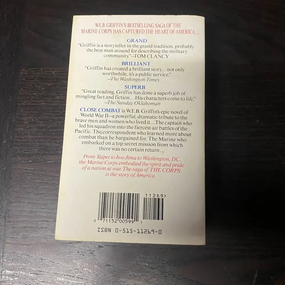 Close Combat by W. E. B. Griffin (1993, Mass Market)